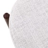 Scaun dining Durres, metal, poliester, alb/nuc, H.80 cm, MIFU000290-WH