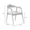 Scaun dining Segovia, lemn de frasin, material textil, negru, H.74 cm, MIFU000295-BK