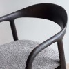 Scaun dining Segovia, lemn de frasin, material textil, maro inchis, H.74 cm, MIFU000295-DBR