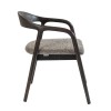 Scaun dining Segovia, lemn de frasin, material textil, maro inchis, H.74 cm, MIFU000295-DBR