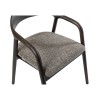 Scaun dining Segovia, lemn de frasin, material textil, maro inchis, H.74 cm, MIFU000295-DBR