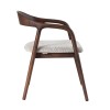 Scaun dining Segovia, lemn de frasin, material textil, maro, H.74 cm, MIFU000295-WALN