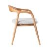 Scaun dining Segovia, lemn de frasin, material textil, H.74 cm, MIFU000295-WOOD