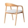 Scaun dining Segovia, lemn de frasin, material textil, H.74 cm, MIFU000295-WOOD
