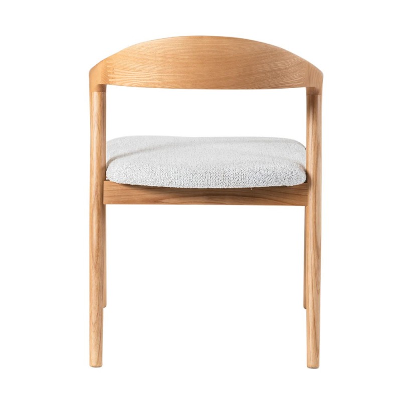Scaun dining Segovia, lemn de frasin, material textil, H.74 cm, MIFU000295-WOOD