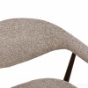 Scaun dining Hanko, metal, poliester, taupe/nuc, H.78 cm, MIFU000296-SD