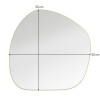 Oglinda Amsterdam, MDF, sticla, aurie, H.55 cm, MILD000011-GL