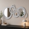 Oglinda Lyon, metal, sticla, argintiu, L.140 cm, MILD000018-SI