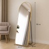 Oglinda de podea Palermo, metal, sticla, aurie, H.150 cm, MILD000019-GL