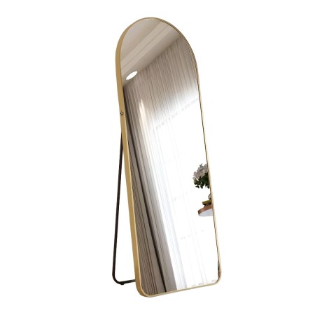 Oglinda de podea Palermo, metal, sticla, aurie, H.150 cm, MILD000019-GL