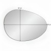 Oglinda Pisa, MDF, sticla, neagra, L.61 cm, MILD000020-BK