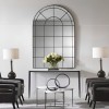 Oglinda Malmo, metal, sticla, negru, H.120 cm, MILD000021-BK