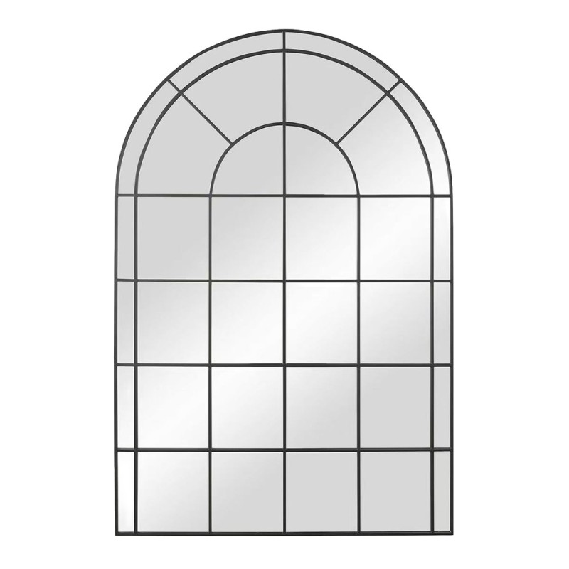 Oglinda Malmo, metal, sticla, negru, H.120 cm, MILD000021-BK