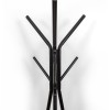 Cuier Manchester, metal, MDF, negru, H.180 cm, MILD000022-BK