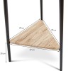 Cuier Manchester, metal, MDF, negru, H.180 cm, MILD000022-BK