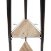 Cuier Manchester, metal, MDF, negru, H.180 cm, MILD000022-BK