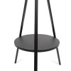 Cuier Umea, metal, MDF, negru, H.180 cm, MILD000023-BK