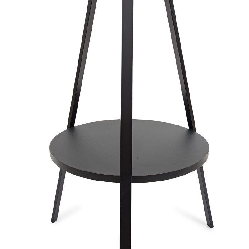 Cuier Umea, metal, MDF, negru, H.180 cm, MILD000023-BK