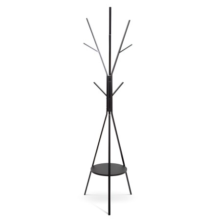 Cuier Umea, metal, MDF, negru, H.180 cm, MILD000023-BK