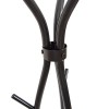Cuier Ostend, metal, negru, H.180 cm, MILD000024-BK