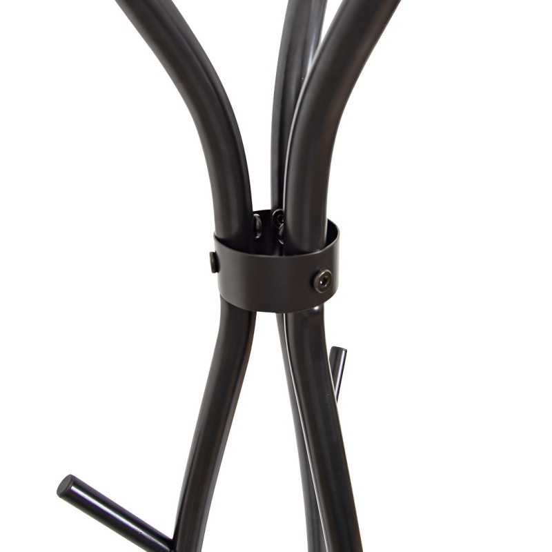 Cuier Ostend, metal, negru, H.180 cm, MILD000024-BK
