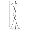 Cuier Ostend, metal, negru, H.180 cm, MILD000024-BK
