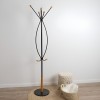 Cuier Lille, metal, marmura, negru, H.185 cm, MILD000035-UN