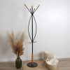 Cuier Lille, metal, marmura, negru, H.185 cm, MILD000035-UN