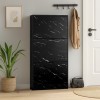 Dulap pentru pantofi Prato, MDF, efect marmura neagra, H.119 cm, MILD000037-BKGY