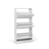 Dulap pentru pantofi Prato, MDF, alb, H.119 cm, MILD000037-WH