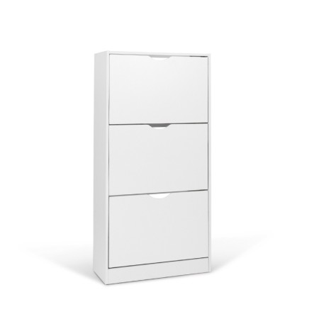 Dulap pentru pantofi Prato, MDF, alb, H.119 cm, MILD000037-WH