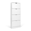 Dulap pentru  pantofi Noto, MDF, alb, H.155 cm, MILD000038-WH