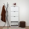 Dulap pentru  pantofi Noto, MDF, alb, H.155 cm, MILD000038-WH