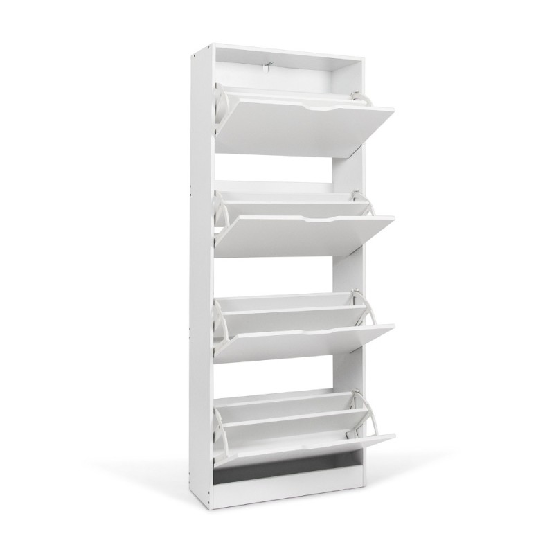 Dulap pentru  pantofi Noto, MDF, alb, H.155 cm, MILD000038-WH