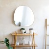 Oglinda Varna, lemn, sticla, natural, H.80 cm, MILD000042-WOOD