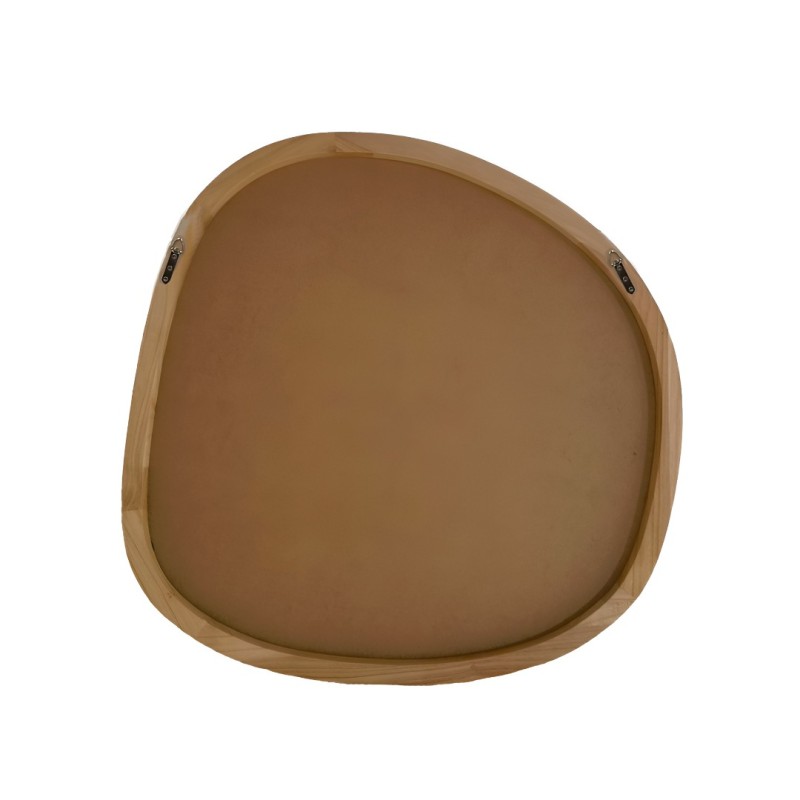 Oglinda Varna, lemn, sticla, natural, H.80 cm, MILD000042-WOOD