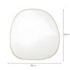Oglinda Varna, lemn, sticla, natural, H.80 cm, MILD000042-WOOD