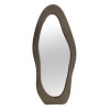 Oglinda verticala Poltava, catifea, sticla, taupe, H.170 cm, MILD000049-TP