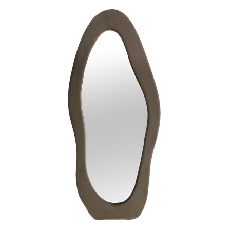 Oglinda verticala Poltava, catifea, sticla, taupe, H.170 cm, MILD000049-TP