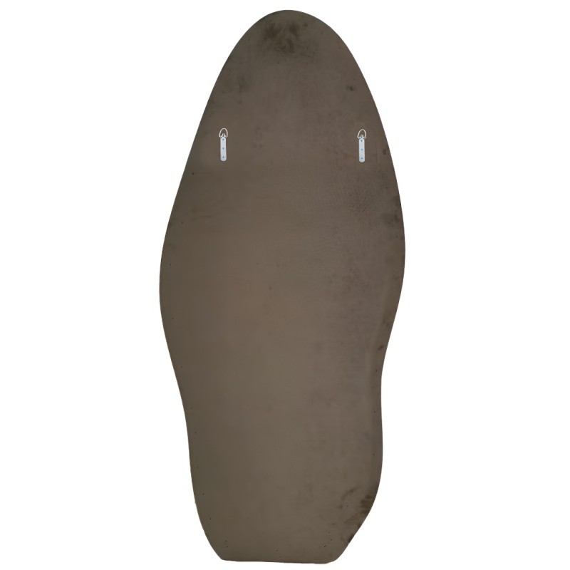 Oglinda verticala Poltava, catifea, sticla, taupe, H.170 cm, MILD000049-TP