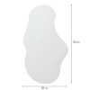 Oglinda Salermo, sticla, transparent, H.90 cm, MILD000054-UN
