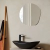 Oglinda Terni, sticla, transparent, H.52 cm, MILD000055-UN