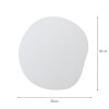 Oglinda Terni, sticla, transparent, H.52 cm, MILD000055-UN
