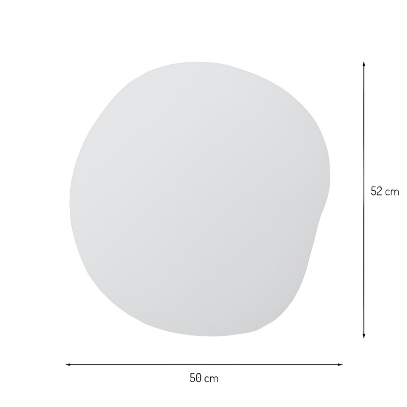 Oglinda Terni, sticla, transparent, H.52 cm, MILD000055-UN