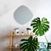 Oglinda Fano, sticla, transparent, H.40 cm, MILD000059-UN
