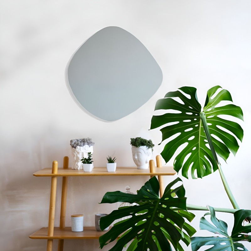 Oglinda Fano, sticla, transparent, H.40 cm, MILD000059-UN