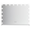 Oglinda Amora, metal, MDF, sticla, alba, L.80 cm, MILD000064-WH