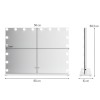 Oglinda Amora, metal, MDF, sticla, alba, L.80 cm, MILD000064-WH