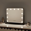 Oglinda Trofa, metal, MDF, sticla, neagra, L.50 cm, MILD000067-BK