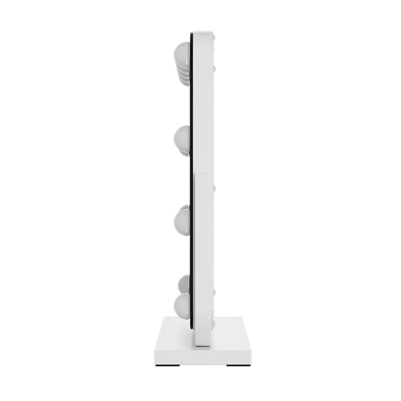 Oglinda Trofa, metal, MDF, sticla, alba, L.50 cm, MILD000067-WH